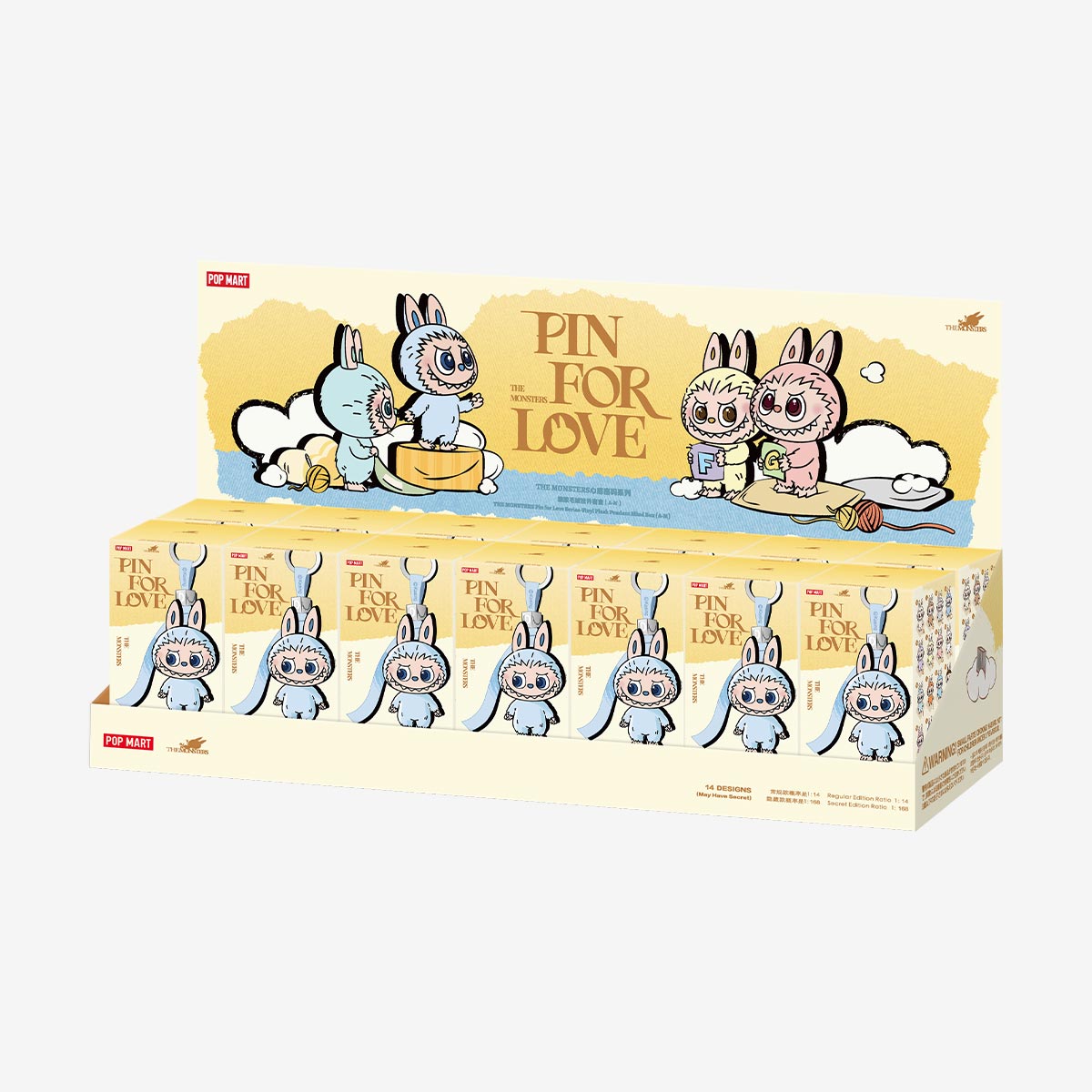 THE MONSTERS PIN for Love Series - Vinyl Plush Pendant Blind Box (A-M)